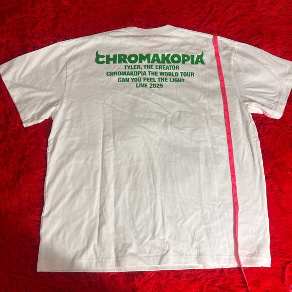 Tyler The Creator Chromakopia Tour T Shirt Portland New Not Worn Golf Wang Large - Picture 3 of 4